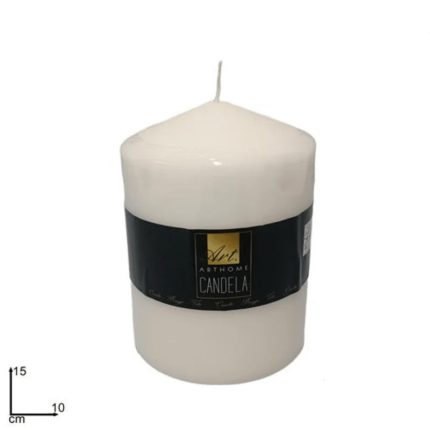 CANDLE 15X10CM WHITE