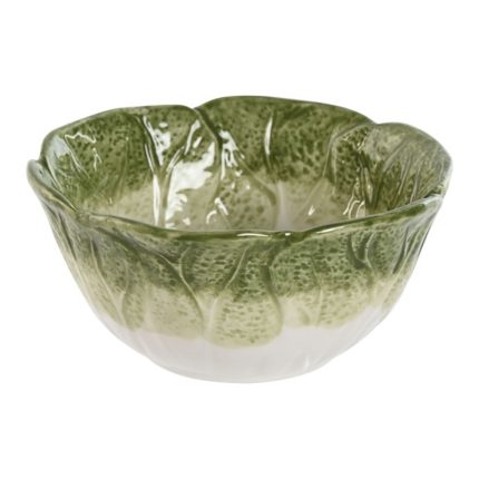 BOWL STONEWARE GREEN 15X15X7