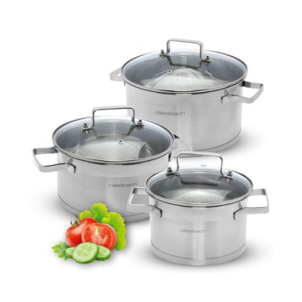 POTS 3 PICES W/LIDS