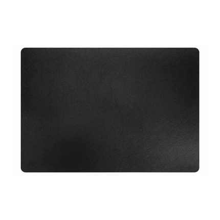 PLACEMAT LEATHER BLACK 43X30CM