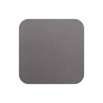COASTER LEATHER DARK GREY S/4
