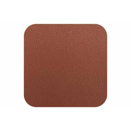 COASTER LEATHER BROWN S/4