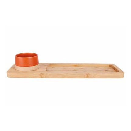 SERVING BOARD W/BOWLS 2 PCS