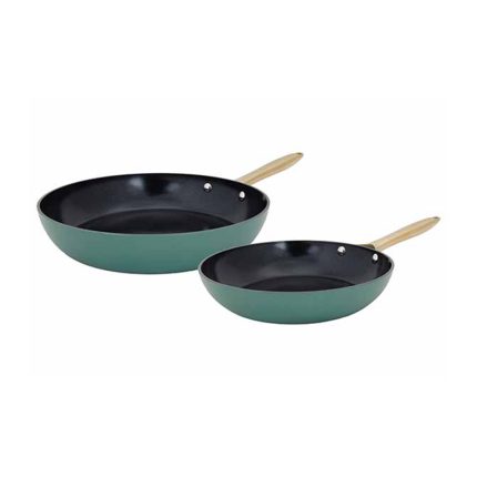 FRYING PAN S/2 GREEN 24 & 28CM