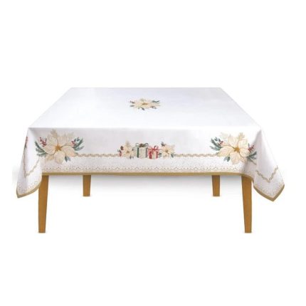 TABLECLOTH 180X145CM WHITE ELEGANCE