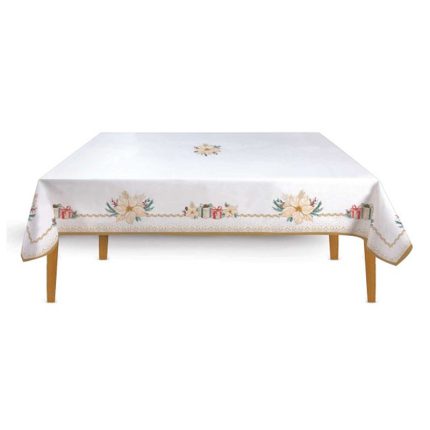 TABLECLOTH 250X145CM WHITE ELEGANCE