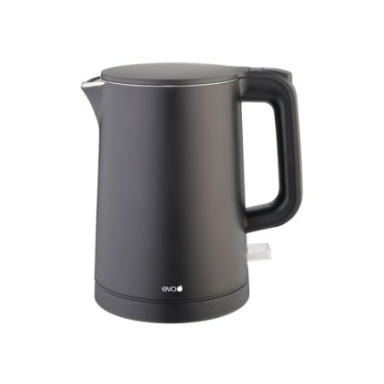 ELECTRIC KETTLE BLACK S/STEEL0.8L