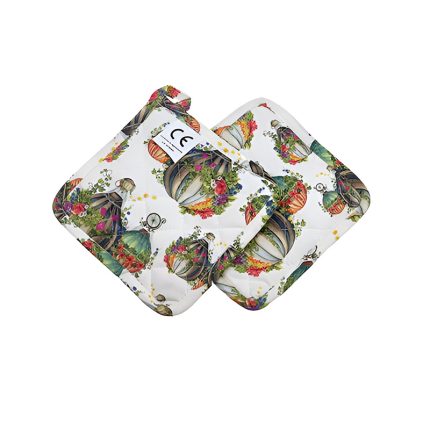 OVEN HOLDERS SQUARE 18X18CM WONDERLAND