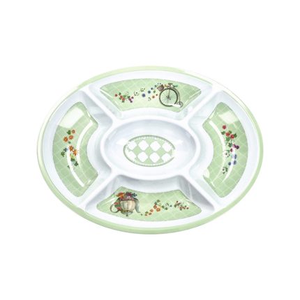 APPITIZER TRAY OVAL WONDERLAND MELAMINE