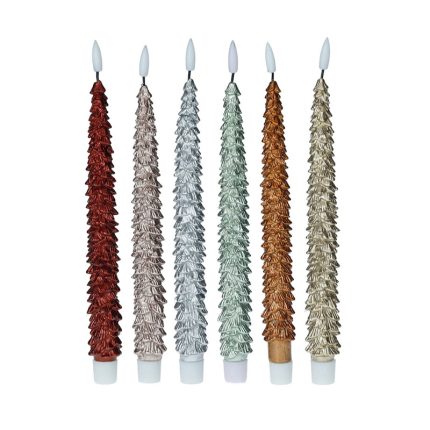 CANDLE XMAS LED ASS COLOURS