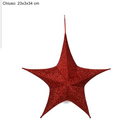 CHRISTMAS STAR RES 65CM