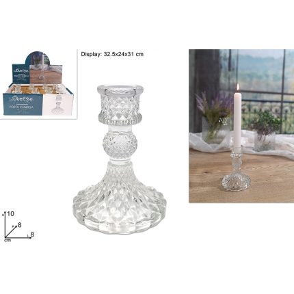 CANDLE HOLDER GLASS