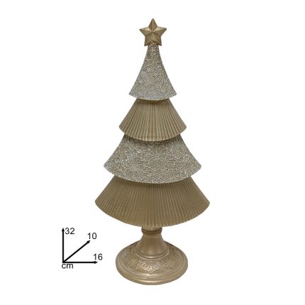 CHRISTMAS TREE DECO 32CM