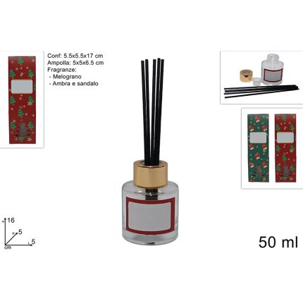 CHRISTMAS DIFFUSER 50ML 2ASS