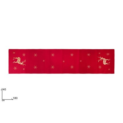 CHRISTMAS RUNNER REINDEER 40X180CM