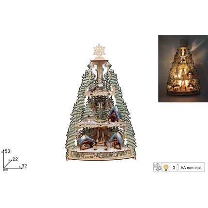 CHRISTMAS TREE W/LIGHTS