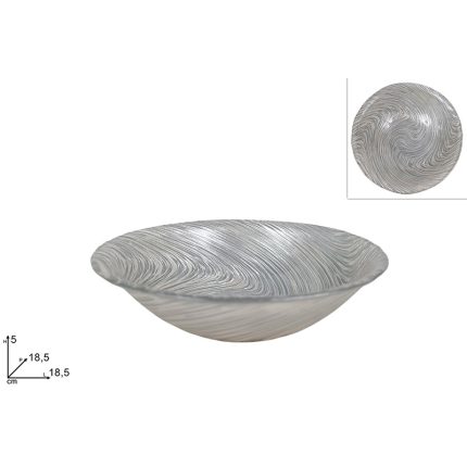 CENTERPIECE 18.5CM SILVER