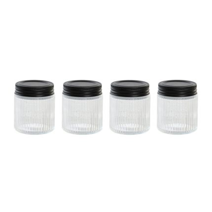 POT S/4 GLASS METAL 5.7X5.7X7CM