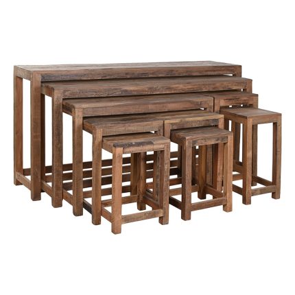 CONSOLE TABLE WOOD S/9 160X40X83CM