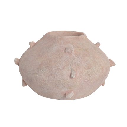 VASE TERRACOTTA 27X27X18 BEIGE