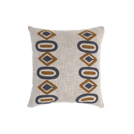 CUSHION 45X45CM EMBROIDERY COLORED