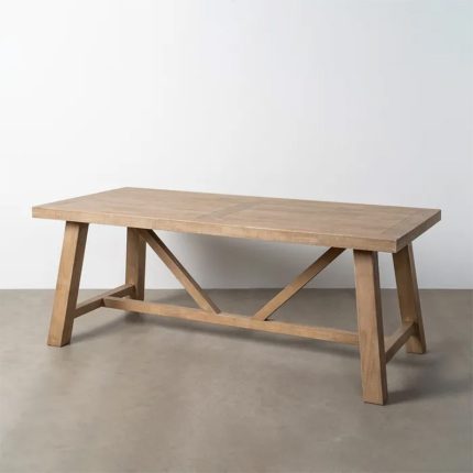 DINING TABLE NATURAL WOOD  200 X 90 X 77