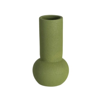VASE GREEN 16X16X30CM