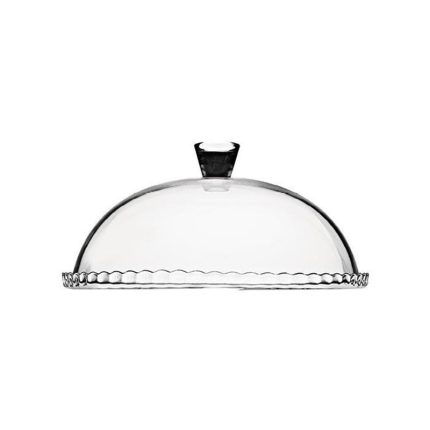 CAKE DOME-SERV PLATE WITH COV GLASS