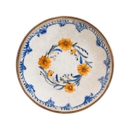 RETRO FLORAL GOURMET FLAT PLATE 17CM