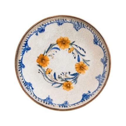 RETRO FLORAL GOURMET FLAT PLATE 21CM