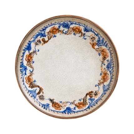RETRO FLORAL GOURMET FLAT PLATE 27CM