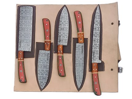 CHEF KNIFES SET DAMASCUS